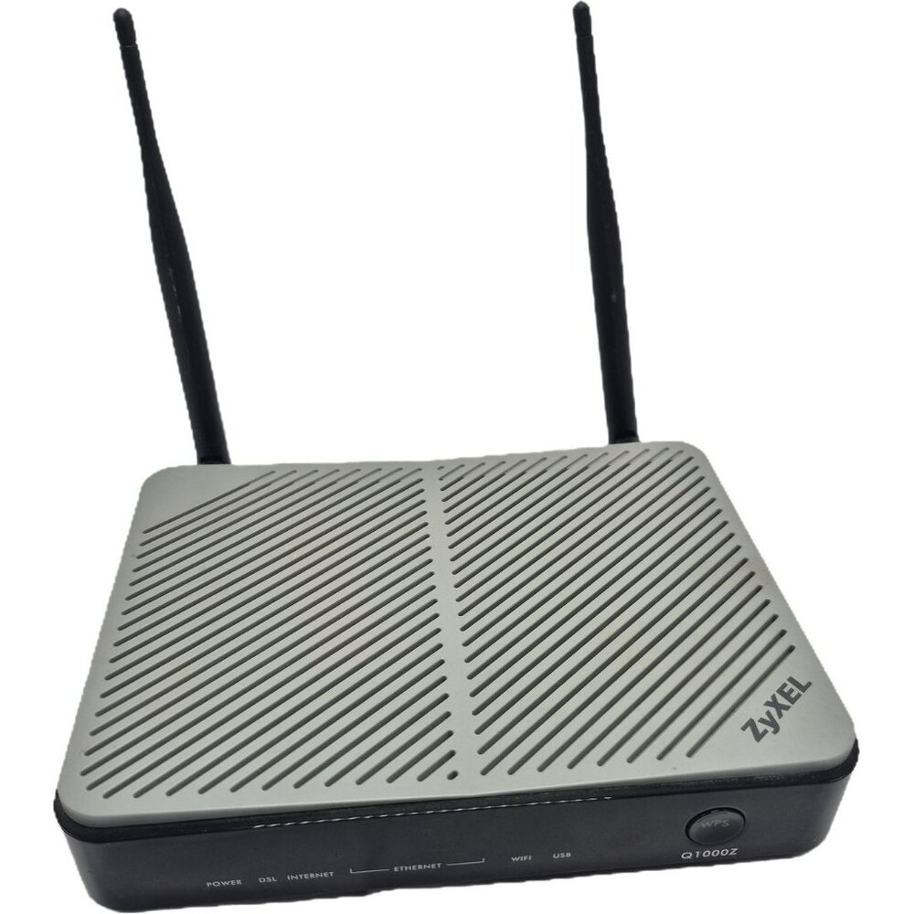 Qwest Century Link Approved Zyxel Q1000Z Wireless Modem Router Dual Antennas